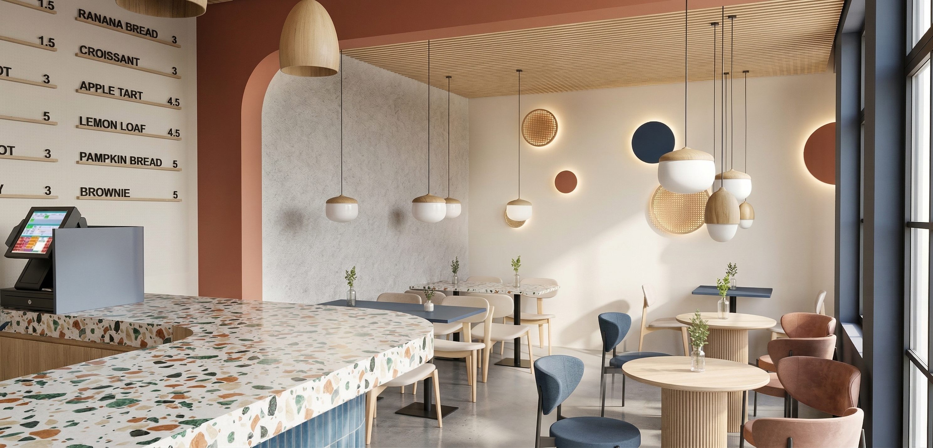 Bar area and dining floor